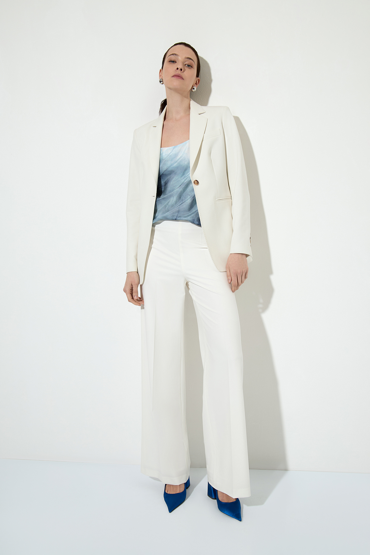 Silk top , пол female, цвет серый, фото №2