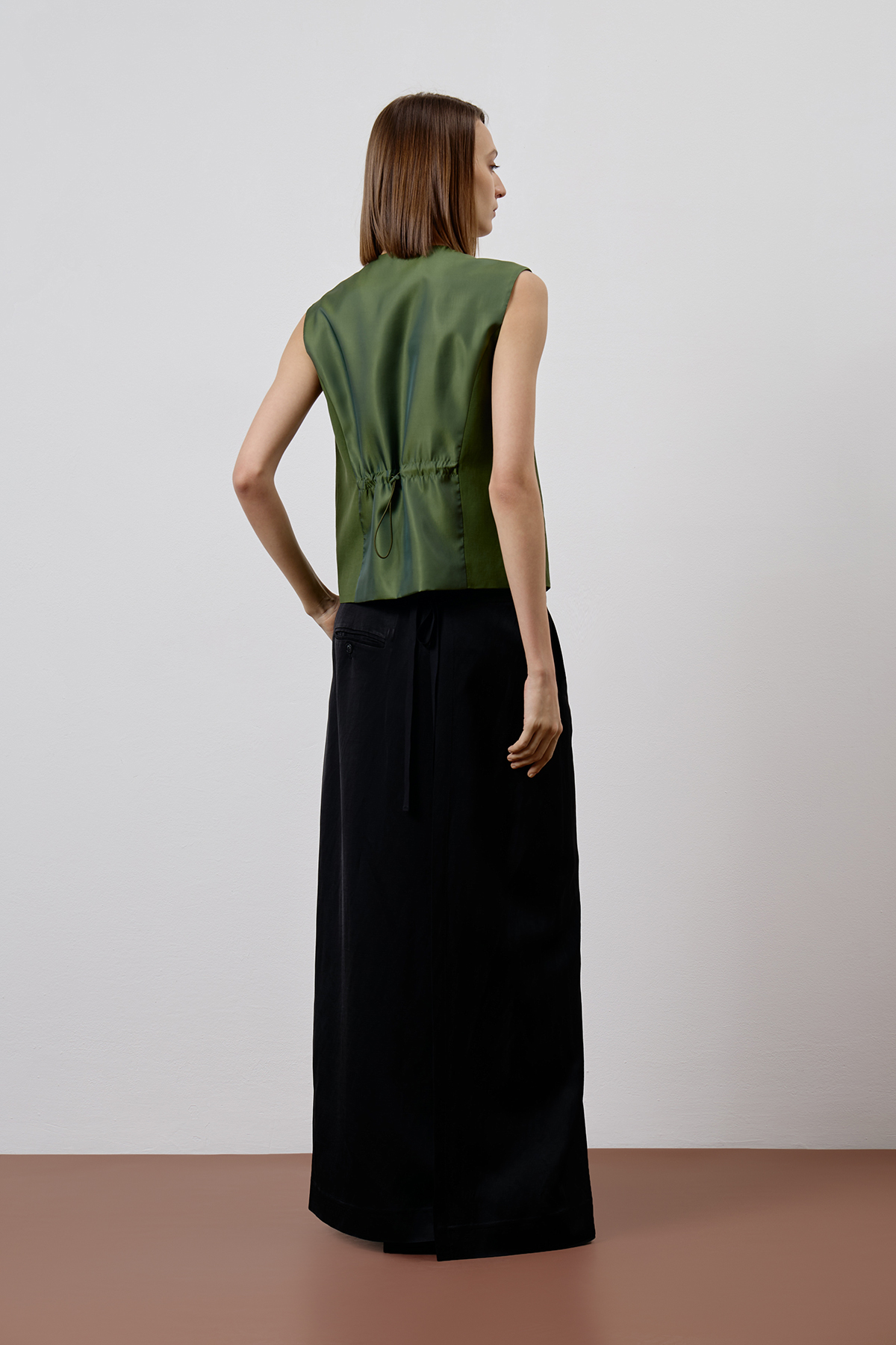 Жилет зеленый VASSA CODE, пол female, цвет зеленый, фото №5