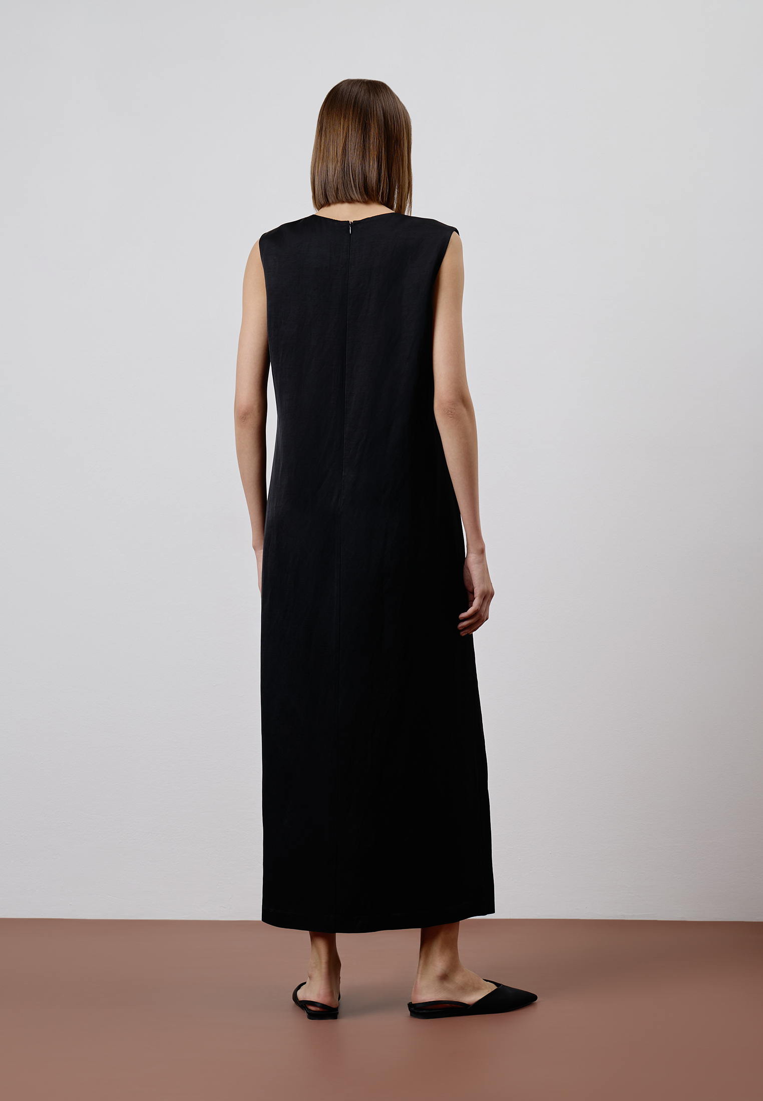 Платье длинное VASSA CODE, пол female, цвет black, фото №3