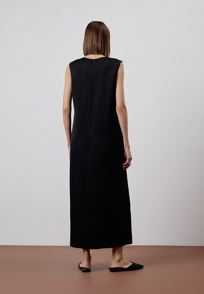 Платье длинное VASSA CODE, пол женский, цвет черный, фото №3