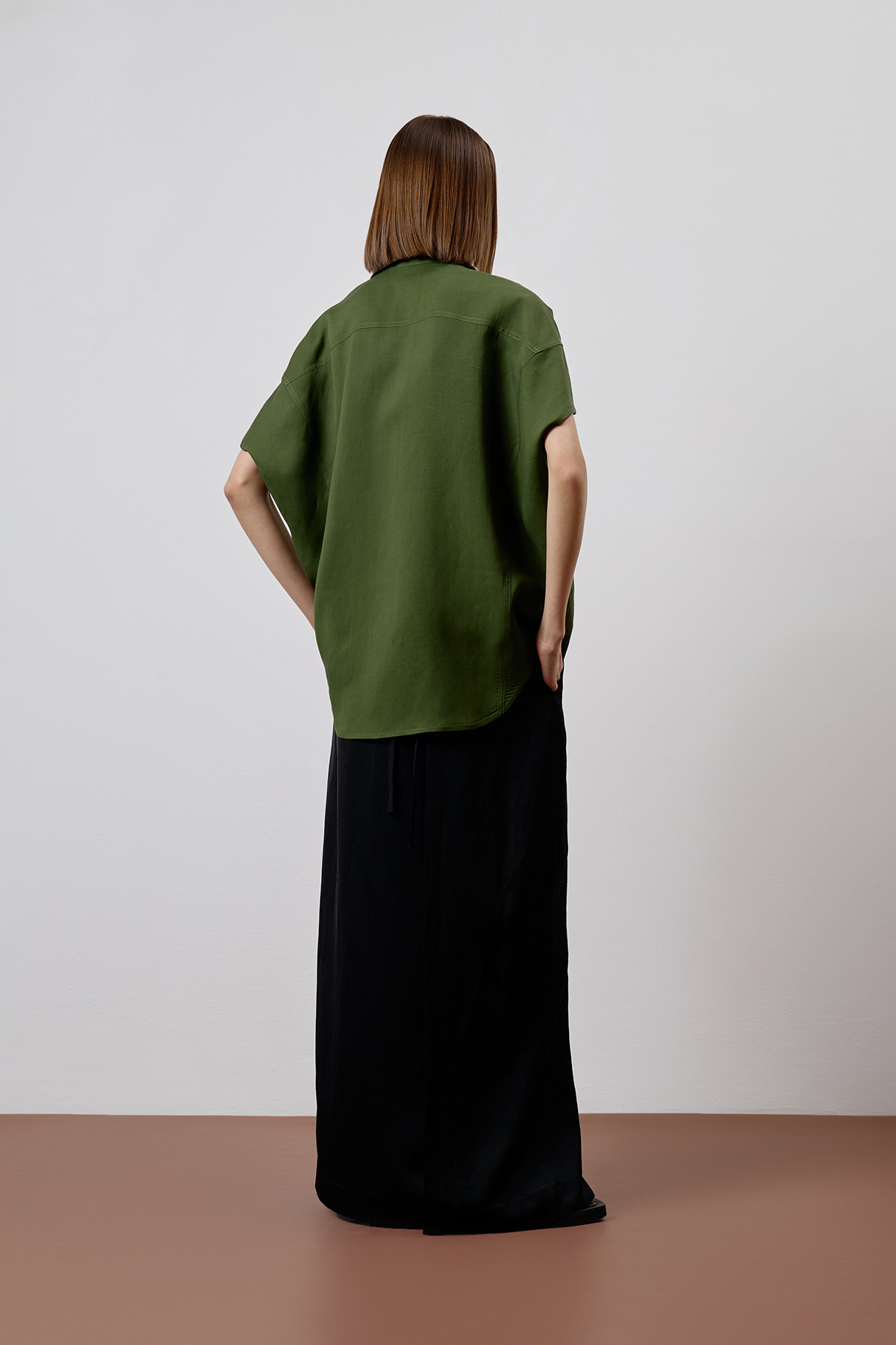 Рубашка VASSA CODE, пол female, цвет зеленый, фото №5