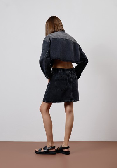 Платье из денима VASSA CODE, пол женский, цвет серый, фото №4