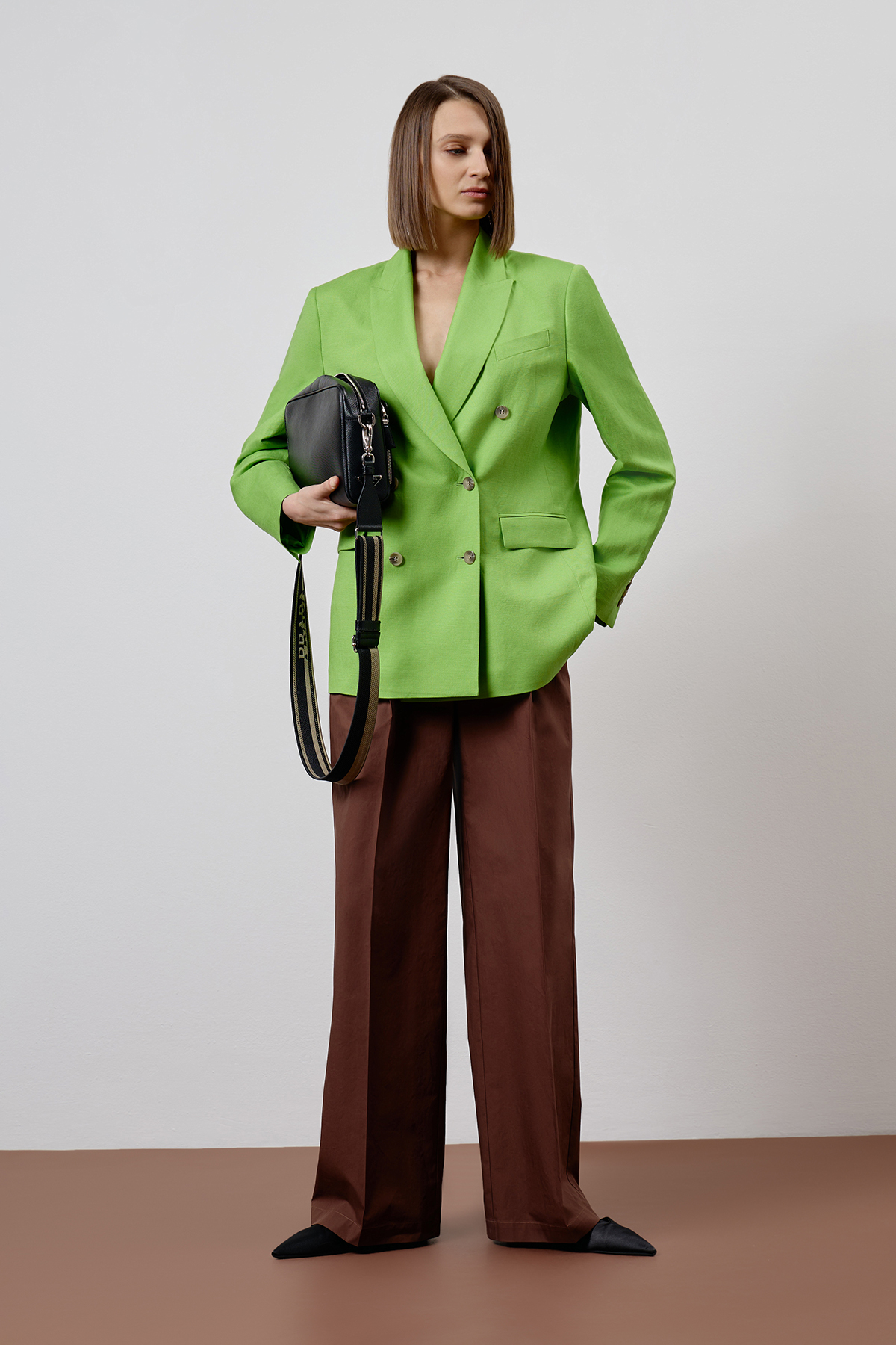 Жакет VASSA CODE, пол female, цвет салатовый, фото №9