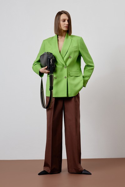 Жакет VASSA CODE, пол female, цвет салатовый, фото №9