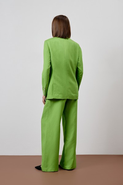 Жакет VASSA CODE, пол female, цвет салатовый, фото №11