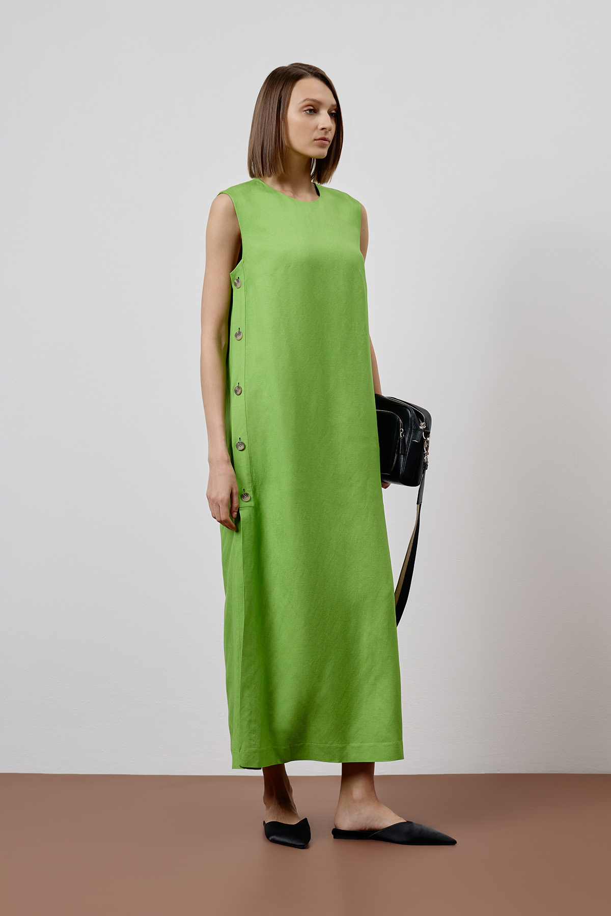Платье VASSA CODE, пол female, цвет салатовый, фото №2