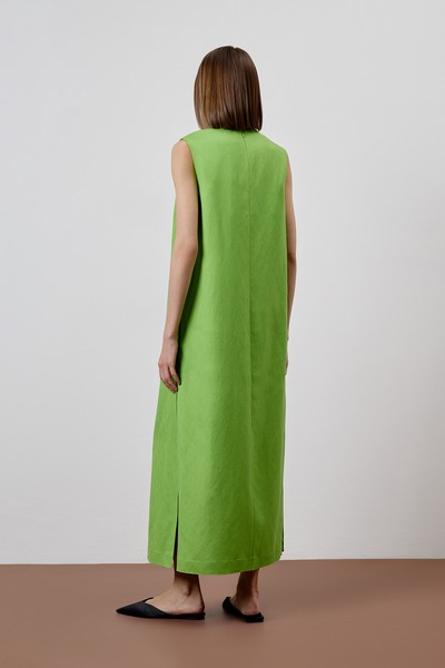 Платье VASSA CODE, пол female, цвет салатовый, фото №3