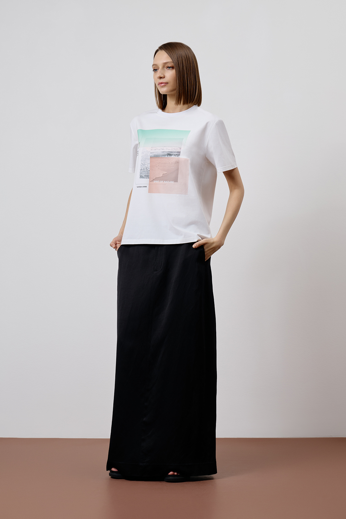 Футболка VASSA CODE, пол женский, цвет белый, фото №2