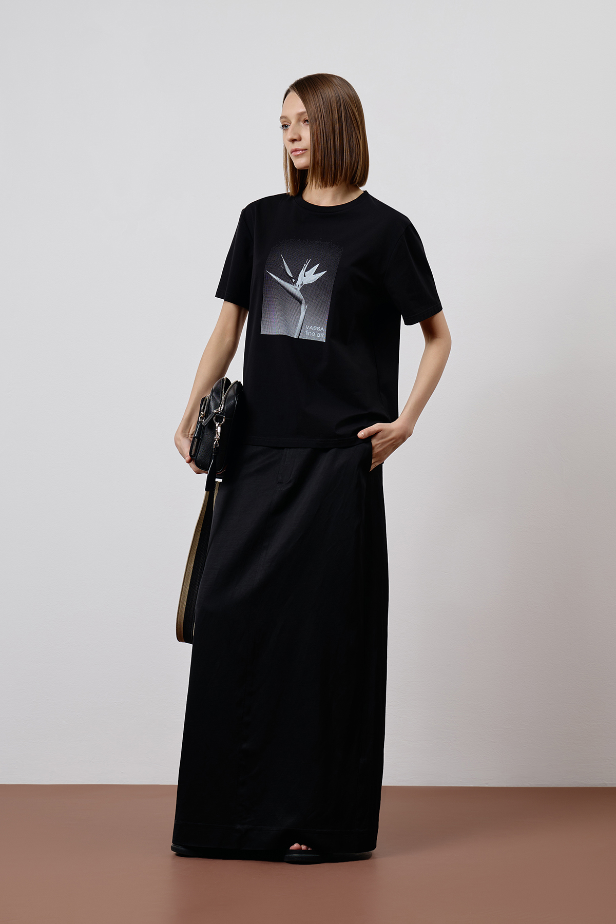 Футболка VASSA CODE, пол женский, цвет черный, фото №2