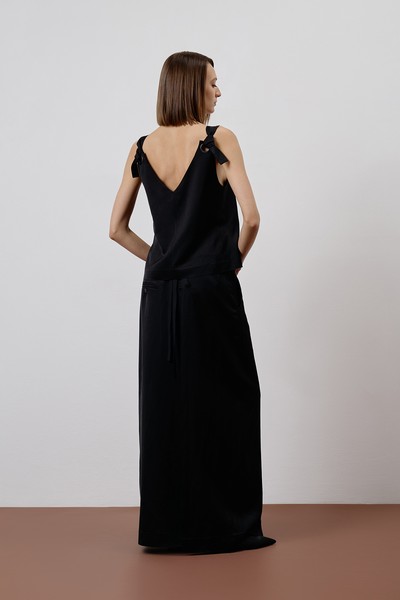 Топ черный VASSA CODE, пол женский, цвет черный, фото №4