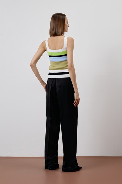 Брюки черные VASSA CODE, пол female, цвет black, фото №3