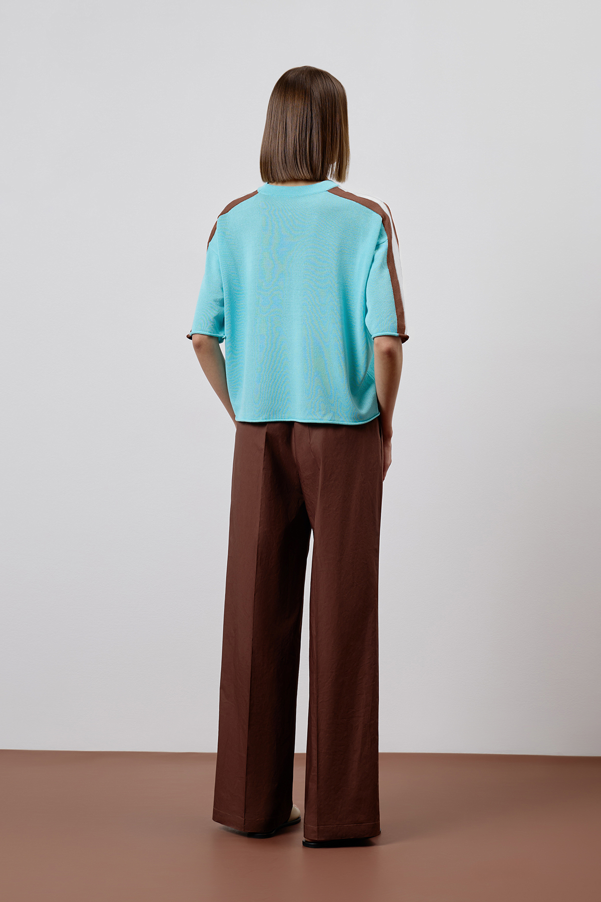 Джемпер VASSA CODE, пол female, цвет голубой, фото №2