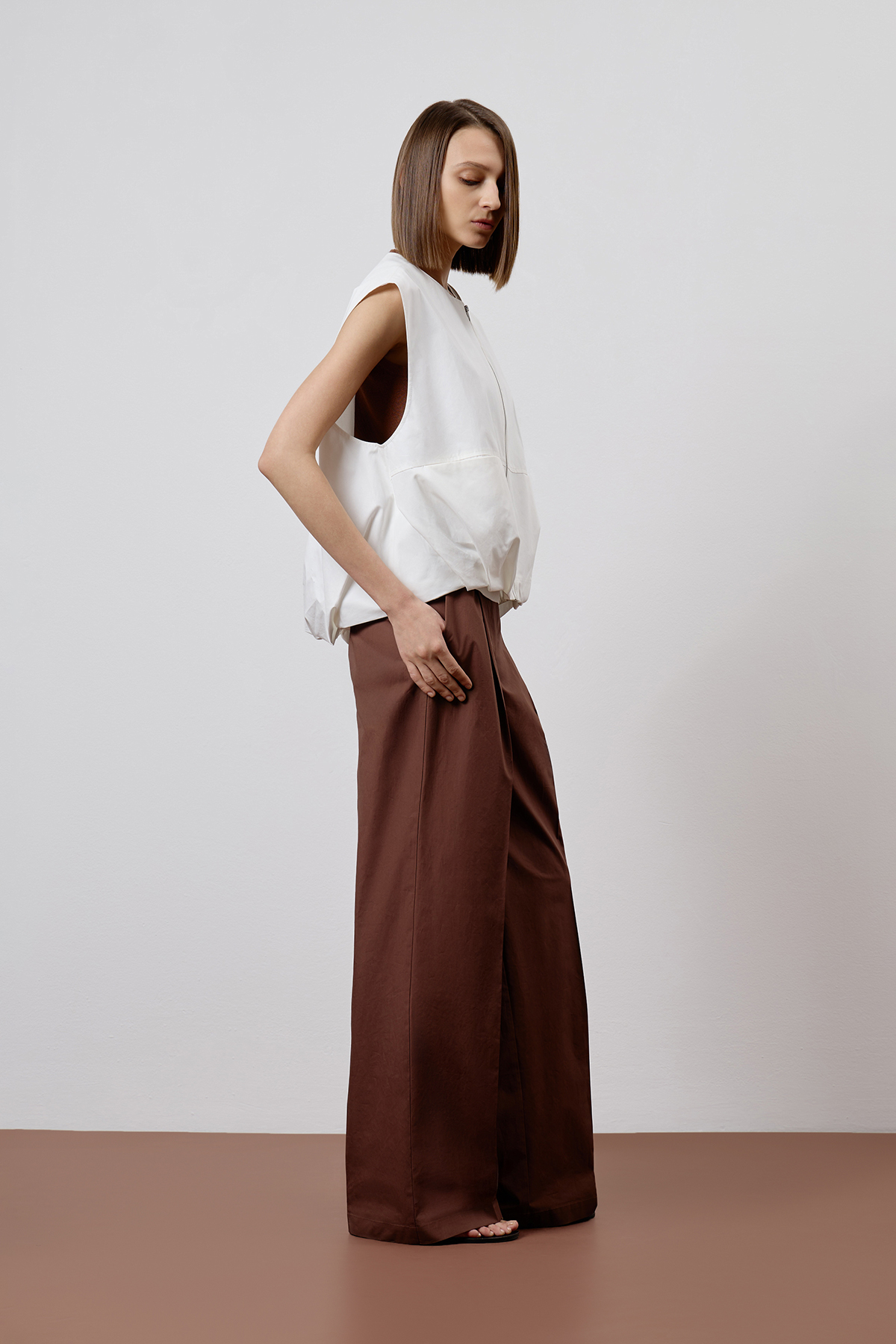 Жилет VASSA CODE, пол женский, цвет белый, фото №2