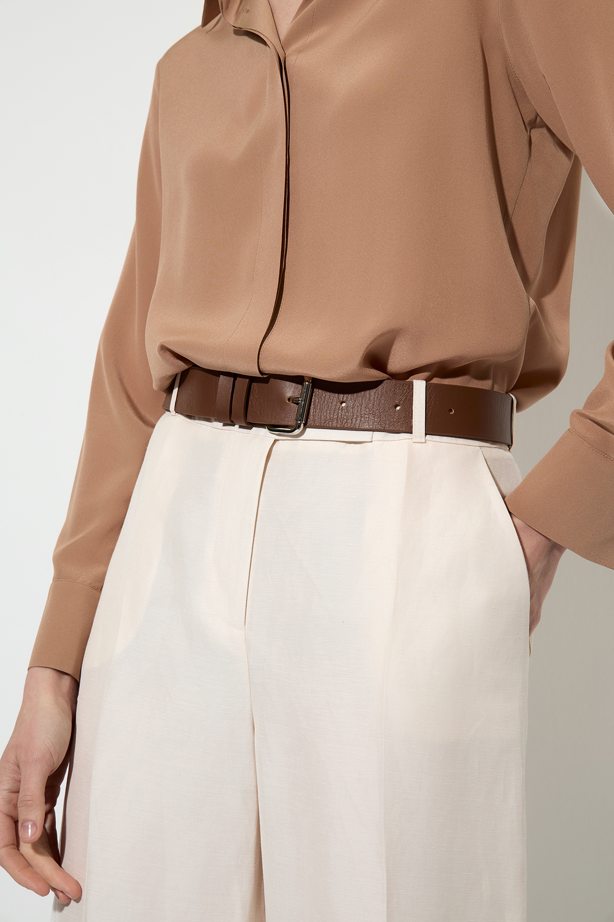 Бриджи , пол женский, цвет молочный, фото №4