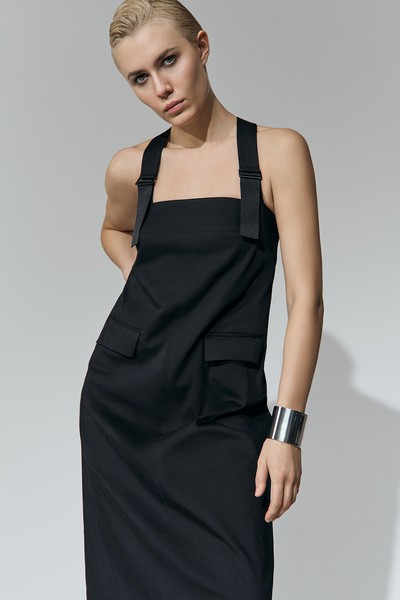 Платье-сарафан VASSA&Co, пол женский, цвет черный, фото №3