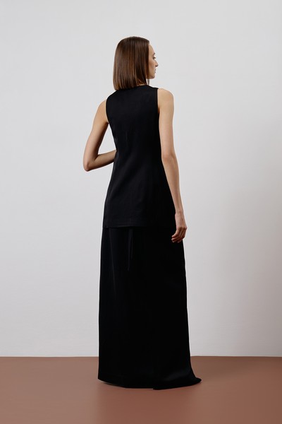 Жилет черный VASSA CODE, пол female, цвет black, фото №2