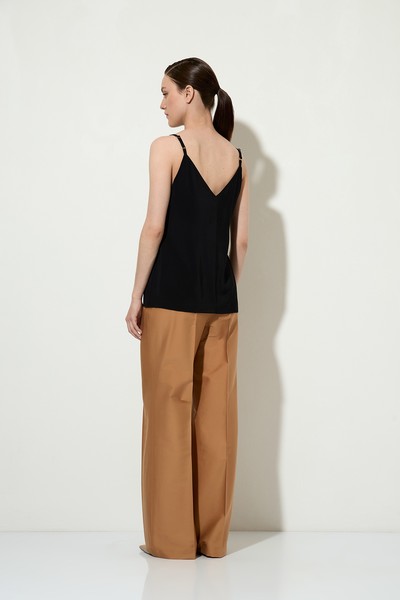 Базовый топ VASSA&Co, пол женский, цвет черный, фото №3