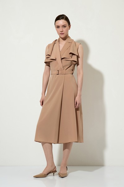 Платье , пол женский, цвет бежевый, фото №4