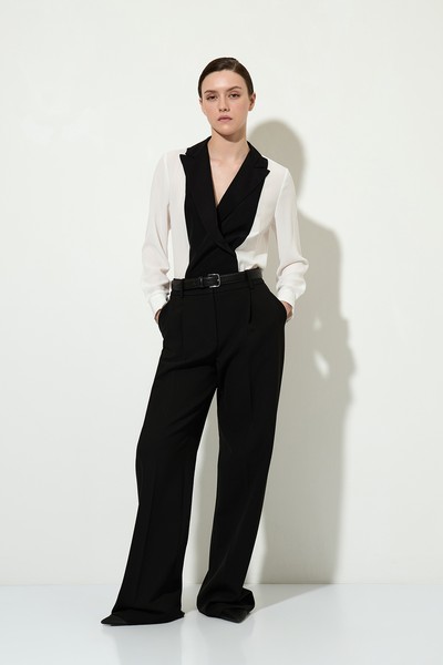 Блузка с английским воротником VASSA&Co, пол женский, цвет белый, фото №4