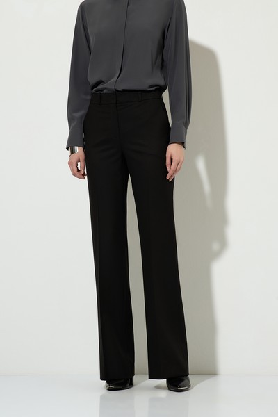 Брюки прямого кроя VASSA&Co, пол женский, цвет черный, фото №4