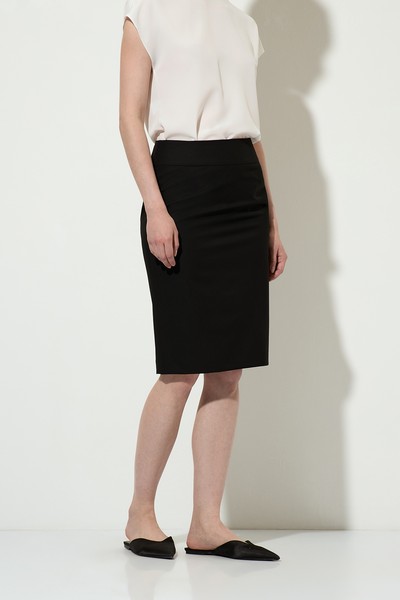 Юбка-карандаш VASSA&Co, пол женский, цвет черный, фото №2