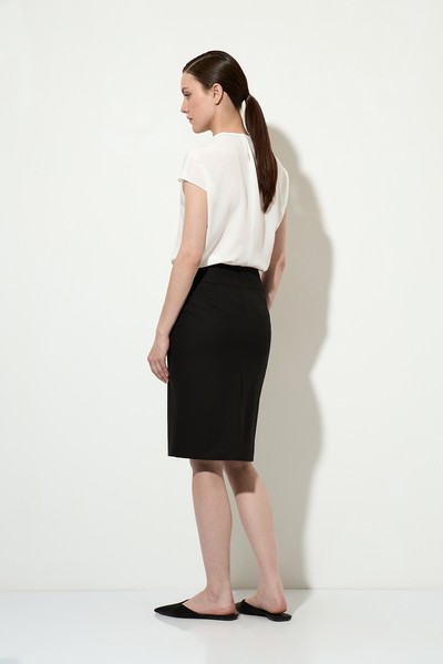 Юбка-карандаш VASSA&Co, пол женский, цвет черный, фото №3