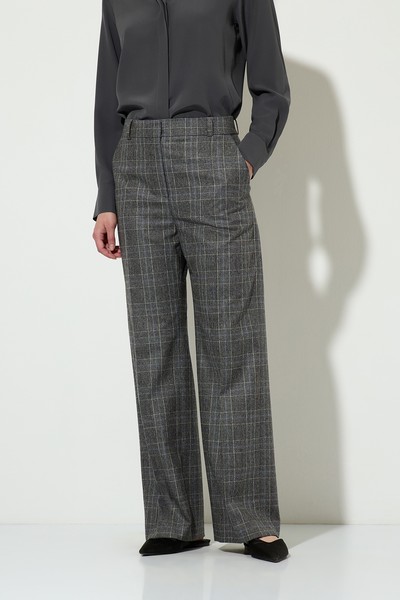 Брюки в клетку VASSA&Co, пол женский, цвет серый, фото №3