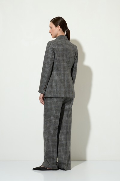 Жакет в клетку VASSA&Co, пол женский, цвет серый, фото №5