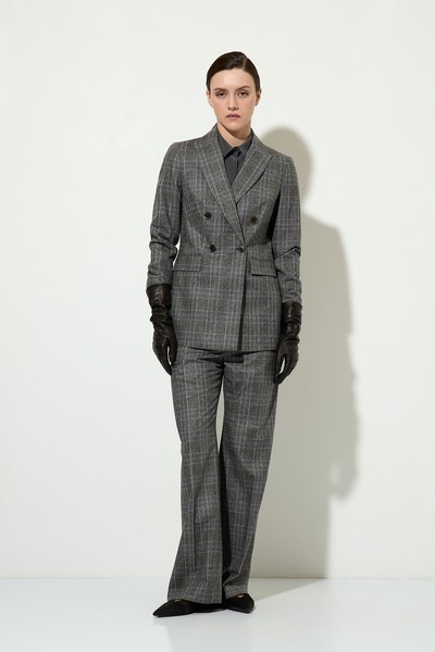 Брюки в клетку VASSA&Co, пол женский, цвет серый, фото №4