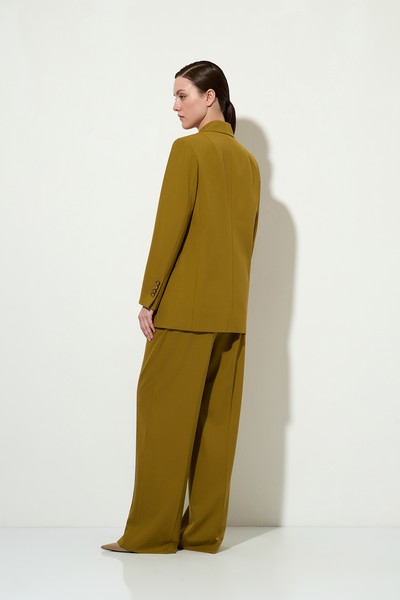 Однобортный жакет VASSA&Co, пол женский, цвет хаки, фото №7