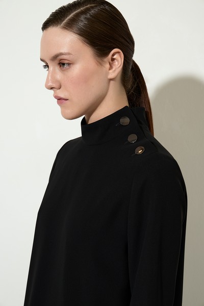 Платье VASSA&Co, пол женский, цвет черный, фото №3