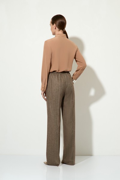 Брюки прямого кроя VASSA&Co, пол женский, цвет коричневый, фото №10