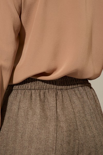 Брюки прямого кроя VASSA&Co, пол женский, цвет коричневый, фото №13