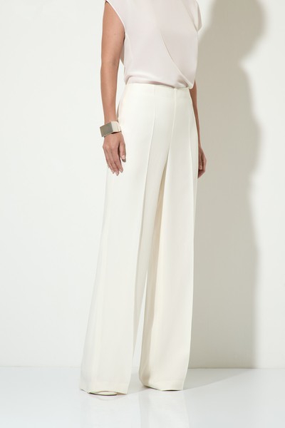 Брюки VASSA&Co, пол female, цвет white, фото №3