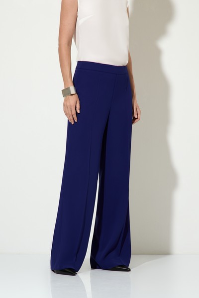 Брюки широкие VASSA&Co, пол женский, цвет синий, фото №2