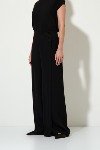 Широкие брюки VASSA&Co, пол женский, цвет черный, фото №2