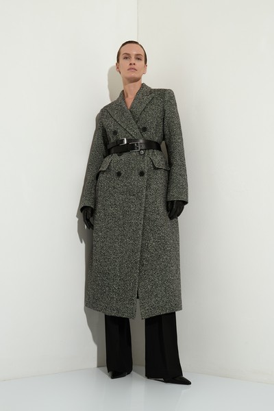 Пальто со съемной деталью VASSA&Co, пол женский, цвет черный, фото №5