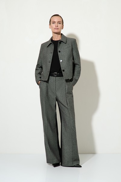 Укороченный однобортный жакет VASSA&Co, пол женский, цвет серый, фото №2