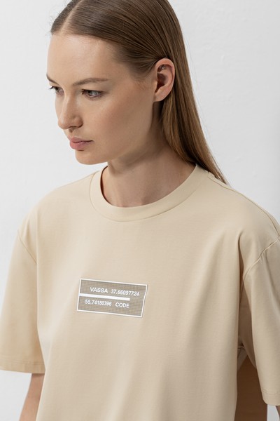 T-shirt , пол female, цвет brown, фото №2