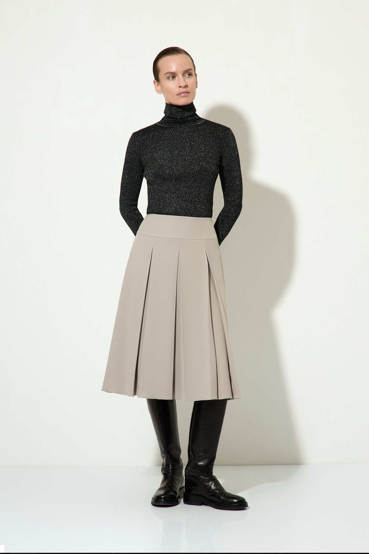 Юбка VASSA&Co, пол женский, цвет коричневый, фото №3