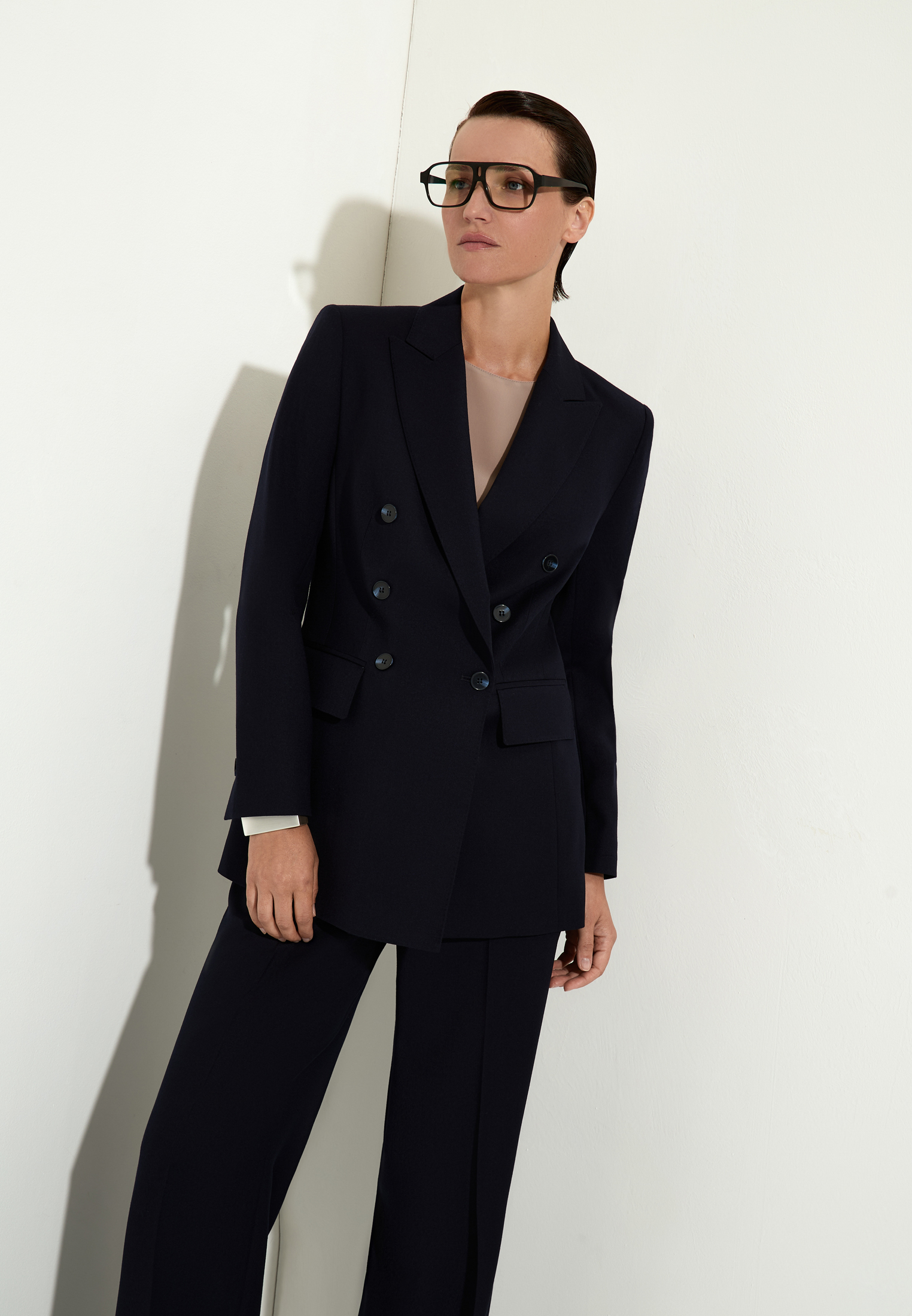 Двубортный жакет VASSA&Co, пол женский, цвет синий, фото №5