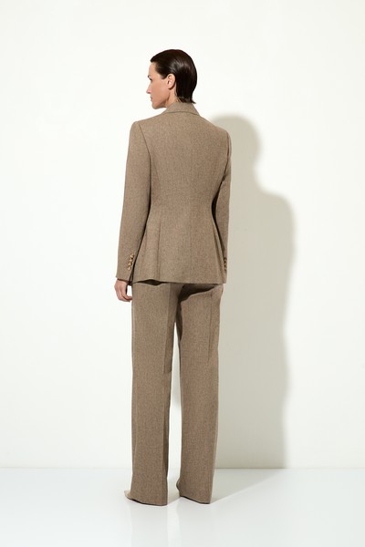 Однобортный жакет VASSA&Co, пол female, цвет brown, фото №2