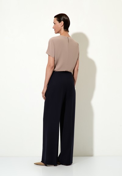 Брюки темно-синие VASSA&Co, пол женский, цвет синий, фото №3