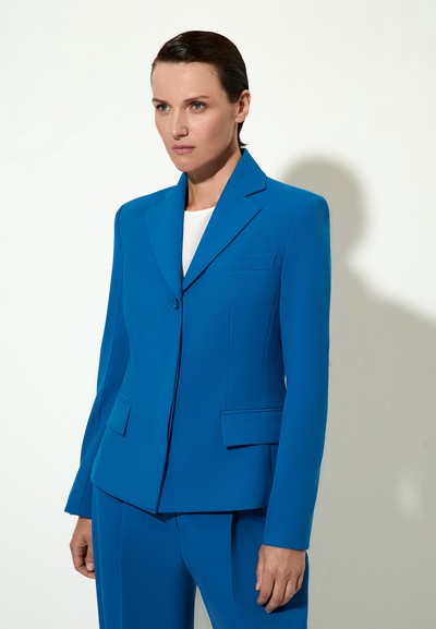 Жакет с супатной застежкой VASSA&Co, пол женский, цвет синий, фото №2