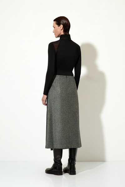 Водолазка с элементами из сетки VASSA&Co, пол женский, цвет черный, фото №7