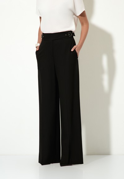 Trousers VASSA&Co, пол female, цвет black, фото №2