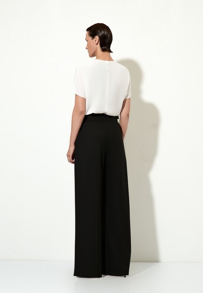 Trousers VASSA&Co, пол female, цвет black, фото №4