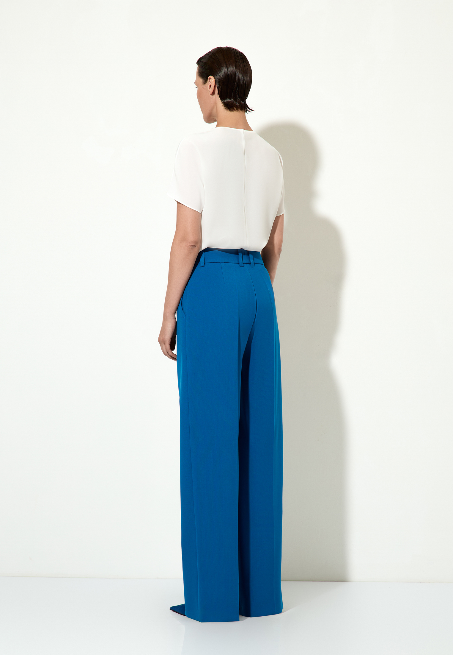 Брюки VASSA&Co, пол женский, цвет синий, фото №3