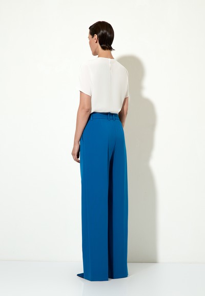 Брюки VASSA&Co, пол женский, цвет синий, фото №3