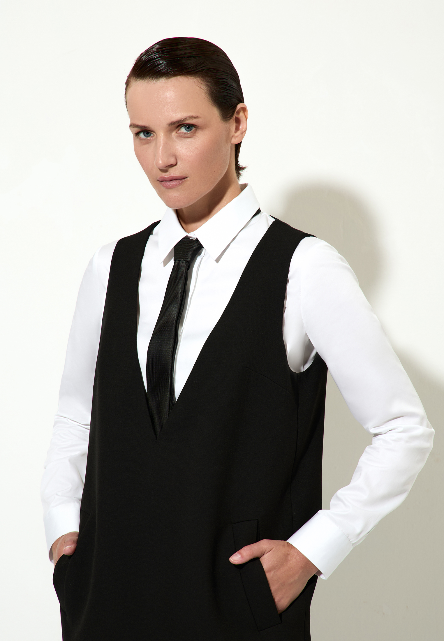 Платье-сарафан VASSA&Co, пол женский, цвет черный, фото №3